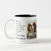 Cavalier King Charles Spaniel Gifts Tweekleurige Koffiemok (Links)