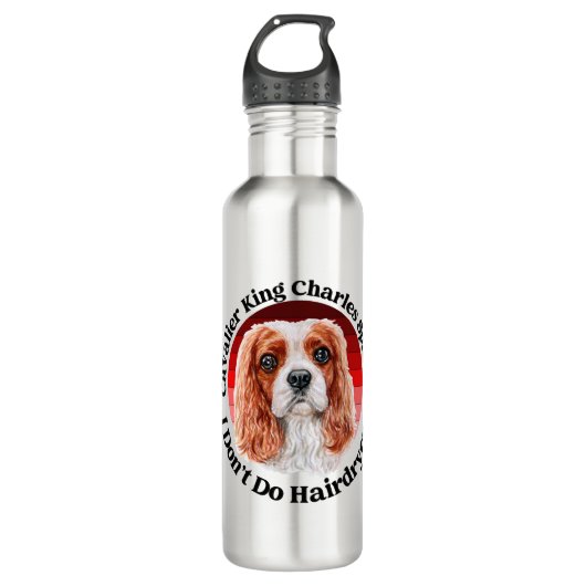 Cavalier King Charles Spaniel grappig citaat Waterfles (Voorkant)