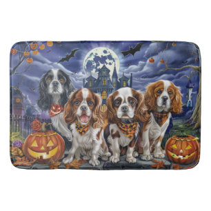 Cavalier King Charles Spaniel Halloween Griezelen Badmat