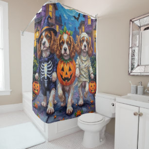 Cavalier King Charles Spaniel Halloween Kostuums Douchegordijn