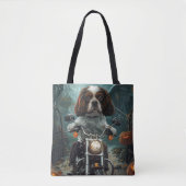 Cavalier King Charles Spaniel Halloween Scary Draagtas (Voorkant)