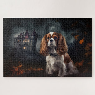 Cavalier King Charles Spaniel Halloween Scary Legpuzzel