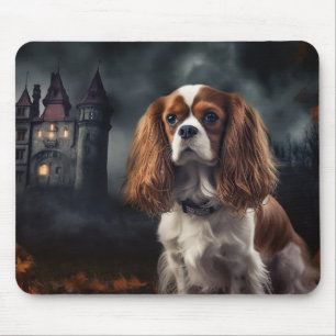 Cavalier King Charles Spaniel Halloween Scary Muismat