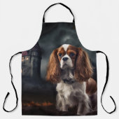 Cavalier King Charles Spaniel Halloween Scary Schort (Voorkant)