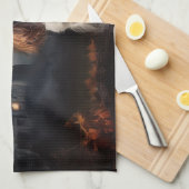 Cavalier King Charles Spaniel Halloween Scary Theedoek (Quarter Fold)