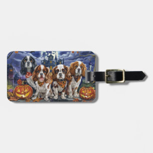 Cavalier King Charles Spaniel Halloween Spokengees Bagagelabel