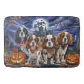Cavalier King Charles Spaniel Halloween Spooky Badmat (Voorkant)