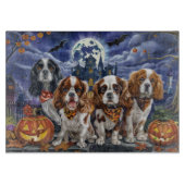 Cavalier King Charles Spaniel Halloween Spooky Snijplank (Voorkant)