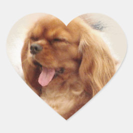 Cavalier King Charles Spaniel Hart Sticker