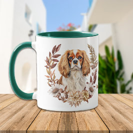 Cavalier King Charles Spaniel Herfstkrans Mok