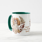 Cavalier King Charles Spaniel Herfstkrans Mok (Voorkant links)
