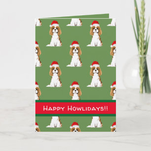 Cavalier King Charles Spaniel Holiday Card Feestdagen Kaart
