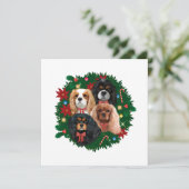 Cavalier King Charles Spaniel Holiday Kaarten (Staand voorkant)