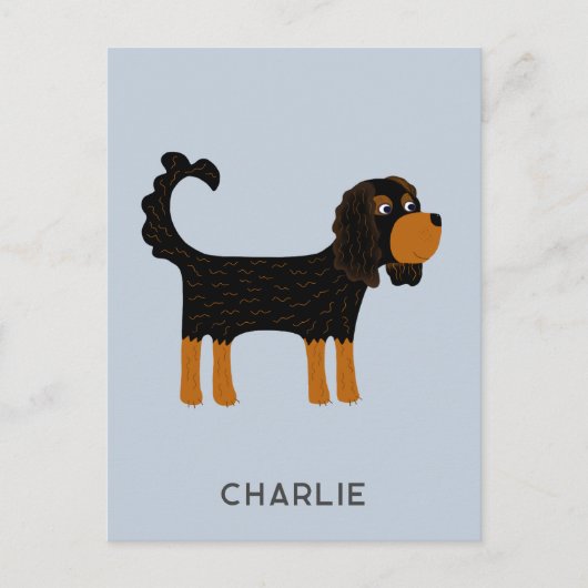 Cavalier King Charles Spaniel Hond Gepersonaliseer Briefkaart (Voorkant)