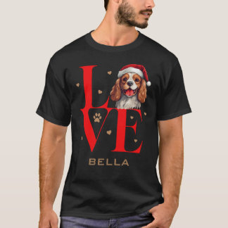 Cavalier King Charles Spaniel Hond Liefde Kerstmis T-shirt