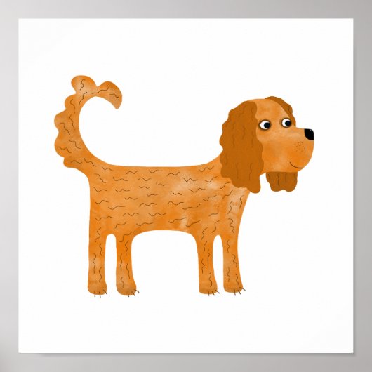 Cavalier King Charles Spaniel hond Poster (Voorkant)