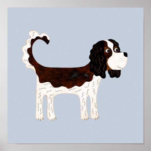 Cavalier King Charles Spaniel hond Poster (Voorkant)