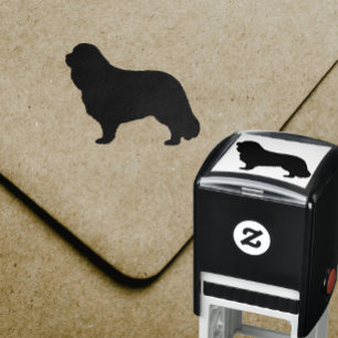 Cavalier King Charles Spaniel Hondenras Silhouette Zelfinktende Stempel