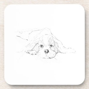 Cavalier King Charles Spaniel Huisdier Mok Bier Onderzetter