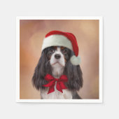 Cavalier King Charles Spaniel in het rode pet van Servet (Voorkant)