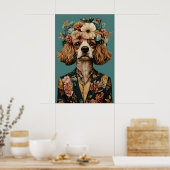 Cavalier King Charles Spaniel In Suit Poster (Cuisine)