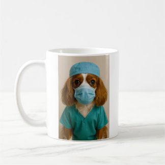 Cavalier King Charles Spaniel in werkkleding Koffiemok