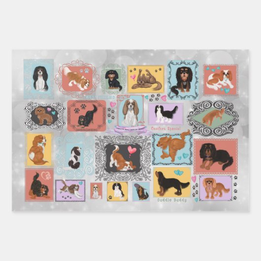 Cavalier King Charles Spaniel  Inpakpapier Vel (Voorkant 2)
