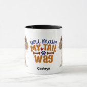 Cavalier King Charles Spaniel Je maakt mijn staart Mok (Midden)