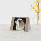 Cavalier King Charles Spaniel Kaart - Max (Gele Bloem)