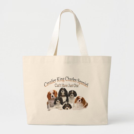 Cavalier King Charles Spaniel kan niet slechts één Grote Tote Bag (Voorkant)