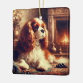 Cavalier King Charles Spaniel Keramisch Ornament (Links)