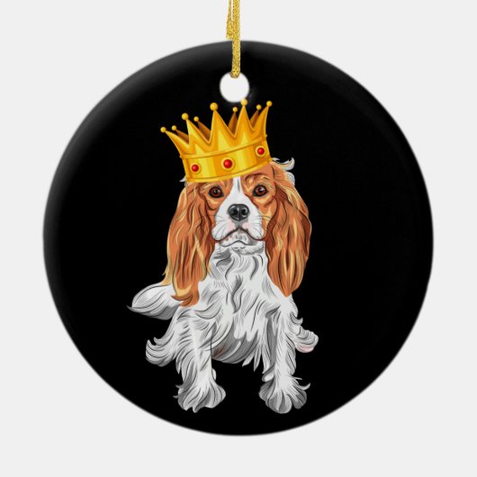 Cavalier King Charles Spaniel Keramisch Ornament (Achterkant)