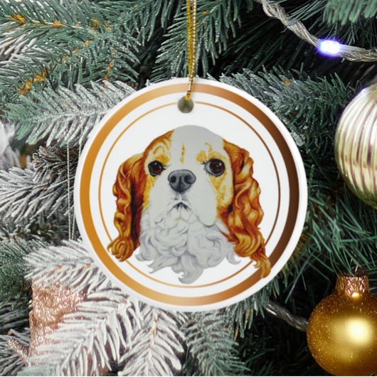 Cavalier King Charles Spaniel Keramisch Ornament