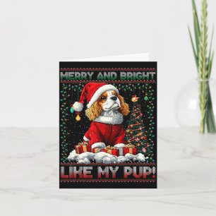 Cavalier King Charles Spaniel Kerstboom Decoratie Bedankkaart