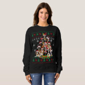 Cavalier King Charles Spaniel kerstboom Ugly Trui (Voorkant volledig)
