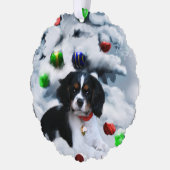 Cavalier King Charles Spaniel kerstcadeaus Ornament Kaart (Links)