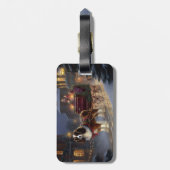 Cavalier King Charles Spaniel Kerstfeest Bagagelabel (Achterkant verticaal)