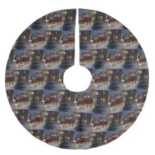 Cavalier King Charles Spaniel Kerstfeest Kerstboom Rok