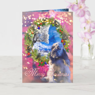 Cavalier King Charles Spaniel KERSTFELICITATIES Ka Kaart