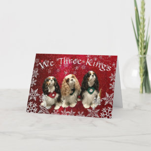 Cavalier King Charles Spaniel kerstkaart Feestdagen Kaart