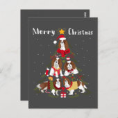 Cavalier King Charles Spaniel kerstmis Briefkaart (Voorkant / Achterkant)