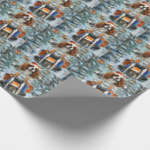 Cavalier King Charles Spaniel Kerstmis Cadeaupapier (Hoek)