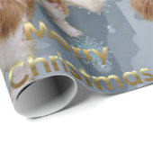 Cavalier King Charles Spaniel Kerstmis Cadeaupapier (Rol Hoek)