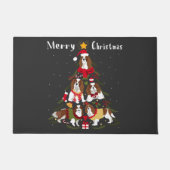 Cavalier King Charles Spaniel kerstmis Deurmat (Voorkant)