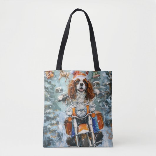 Cavalier King Charles Spaniel Kerstmis Draagtas (Voorkant)