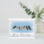 Cavalier King Charles Spaniel Kerstmis Feestdagenkaart (Staand voorkant)