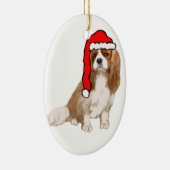 Cavalier King Charles Spaniel Kerstmis Keramisch Ornament (Rechts)