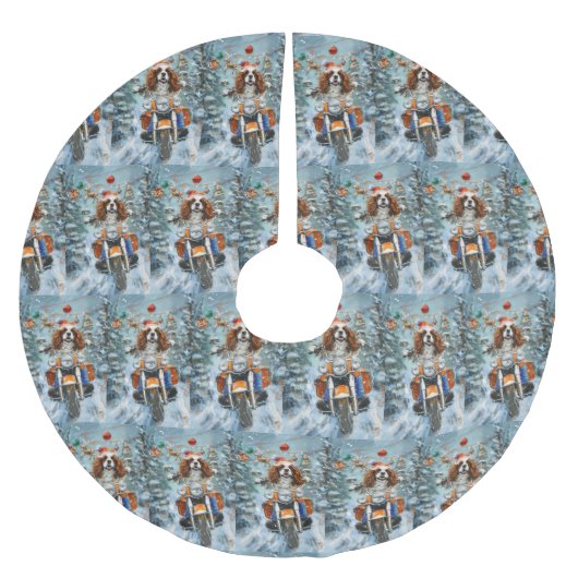 Cavalier King Charles Spaniel Kerstmis Kerstboom Rok (Voorkant)