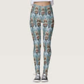 Cavalier King Charles Spaniel Kerstmis Leggings (Voorkant)