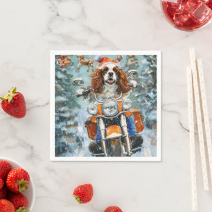 Cavalier King Charles Spaniel Kerstmis Servet